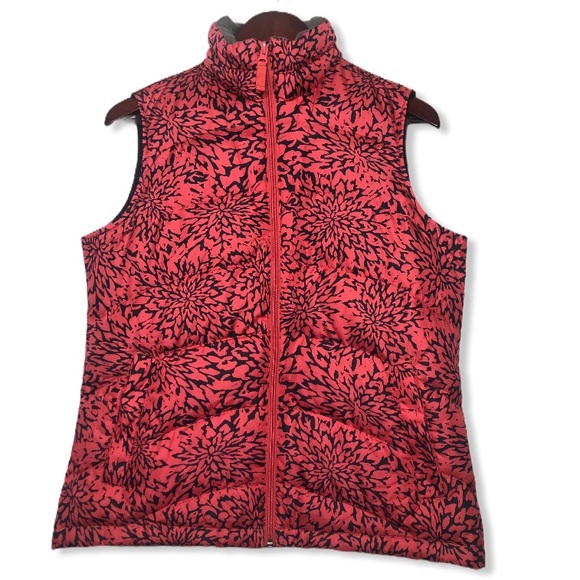 Lands’ End Floral Winter Down Puffer Floral Vest - Picture 1 of 7